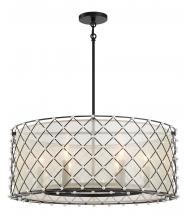  2866-66A - Sheer Elegance - 6 Light Pendant