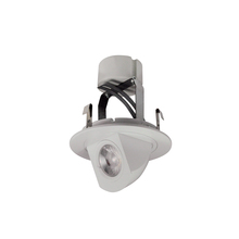  NLCBC-47030XW/A - 4" Cobalt Round Adjustable Elbow LED Retrofit, 800lm / 12W, 3000K, White Finish