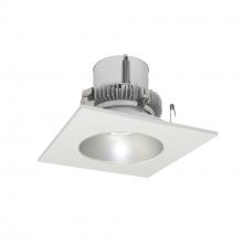  NLCBC2-45335HZW/10LE4EM - 4" Cobalt Click Square Retrofit Reflector with Round Aperture, 1000lm / 12W, 3500K, Haze