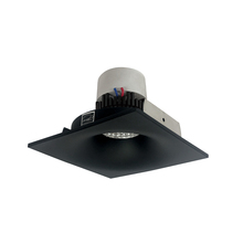  NPR-4SNBCDXBB - 4" Pearl LED Square Bullnose Retrofit, 800lm / 12W, Comfort Dim, Black Finish