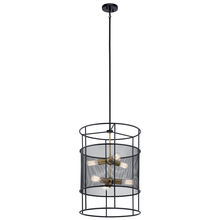  43596BK - Piston™ 6 Light Foyer Pendant Black