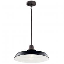  49993BK - Outdoor Pendant/Semi Flush 1Lt