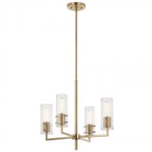 Kichler 52678CPZ - Velestino 20.5" 4-Light Chandelier in Champagne Bronze