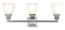  1033-91 - 3 Light Brushed Nickel Bath Light