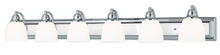  10506-05 - 6 Light Polished Chrome Bath Light