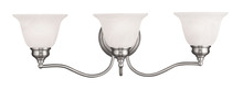  1353-91 - 3 Light Brushed Nickel Bath Light