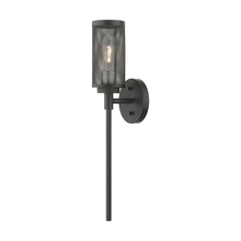  14121-04 - 1 Lt Black Wall Sconce