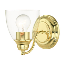  15131-02 - 1 Lt Polished Brass Vanity Sconce