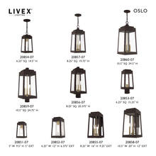  20859-07 - 3 Lt Bronze Outdoor Post Top Lantern