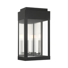  21238-04 - 2 Lt Black   Outdoor Wall Lantern