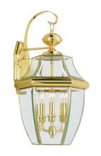  2351-02 - 3 Light PB Outdoor Wall Lantern