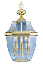  2355-02 - 3 Light PB Outdoor Chain Lantern