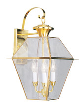  2381-02 - 3 Light PB Outdoor Wall Lantern