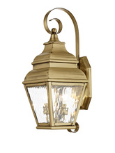  2602-01 - 2 Light AB Outdoor Wall Lantern