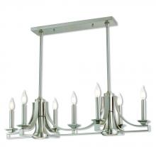  40057-91 - 9 Lt BN Linear Chandelier