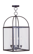  4042-07 - 4 Light Bronze Chain Lantern