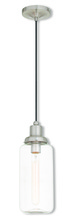  40614-91 - 1 Light Brushed Nickel Mini Pendant