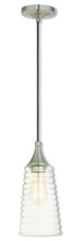  40637-91 - 1 Light Brushed Nickel Mini Pendant