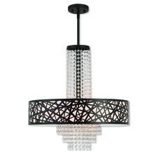  40666-07 - 5 Lt BZ Pendant Chandelier