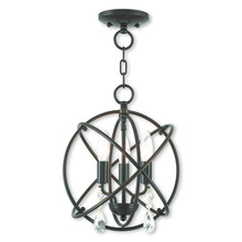  40903-92 - 3 Light EBZ Mini Chandelier/Flush Mount