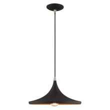  41187-04 - 1 Lt Black Mini Pendant