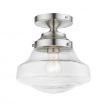  41291-91 - 1 Light Brushed Nickel Semi-Flush