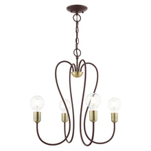  41364-07 - 4 Lt Bronze Chandelier