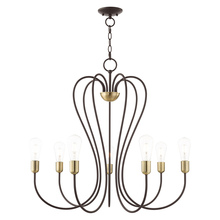  41367-07 - 7 Lt Bronze Chandelier