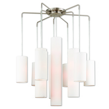  42658-91 - 9 Lt BN Foyer Chandelier