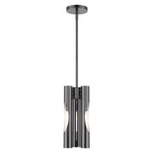  45913-46 - 3 Lt Black Chrome Pendant Chandelier