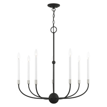  46067-04 - 7 Lt Black Chandelier