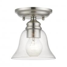  46481-91 - 1 Light Brushed Nickel Small Semi-Flush