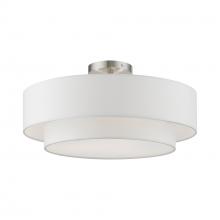  47154-91 - 3 Light Brushed Nickel Semi-Flush