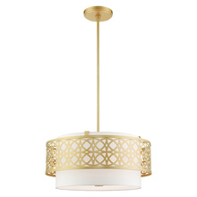  49865-33 - 4 Lt Soft Gold Pendant Chandelier