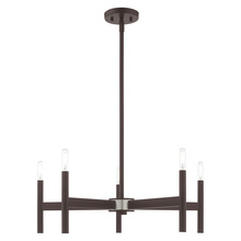  51175-07 - 5 Lt Bronze Chandelier