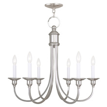  5146-35 - 6 Light Polished Nickel Chandelier