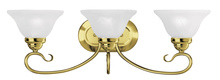  6103-02 - 3 Light Polished Brass Bath Light