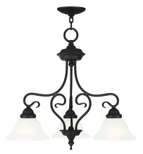  6133-07 - 3 Light Bronze Dinette/ Ceiling Mount