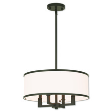  62615-07 - 4 Light Bronze Pendant Chandelier