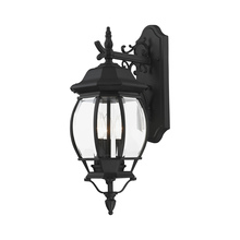  7707-14 - 3 Lt Textured Black  Outdoor  Wall Lantern