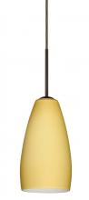  1BC-1509VM-LED-BR - Besa Chrissy Pendant Bronze Vanilla Matte 1x9W LED