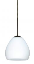  1BC-412207-HAL-BR - Besa Bolla Pendant Bronze Opal Matte 1x40W G9