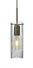  1JC-JUNI10CL-BR - Besa, Juni 10 Cord Pendant, Clear Bubble, Bronze, 1x60W Medium Base