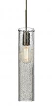  1JC-JUNI16CL-EDIL-BR - Besa, Juni 16 Cord Pendant, Clear Bubble, Bronze, 1x4W LED Filament