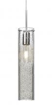  1JC-JUNI16CL-SN - Besa, Juni 16 Cord Pendant, Clear Bubble, Satin Nickel, 1x60W Medium Base