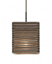  1JC-KIRK6-LED-BR - Besa, Kirk 6 Cord Pendant, Bronze Finish, 1x9W LED