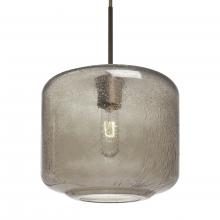  1JC-NILES10SM-BR-L - Besa Niles 10 Pendant, Smoke Bubble, Bronze Finish, 1x60W Medium Base T10, 15Ft. Cord