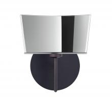  1SW-6773MR-LED-BR - Besa Groove Wall 1SW Mirror-Frost Bronze 1x5W LED