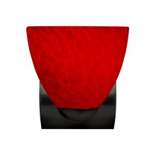 Besa Lighting 1WZ-7572RC-LED-BK - Besa, Sasha Mini Sconce, Red Cloud, Black Finish, 1x9W LED