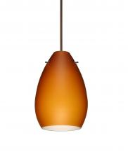  1XT-171380-BR - Besa Pendant Pera 6 Bronze Amber Matte 1x50W Halogen